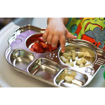 Plateau repas inox DINDIN 2