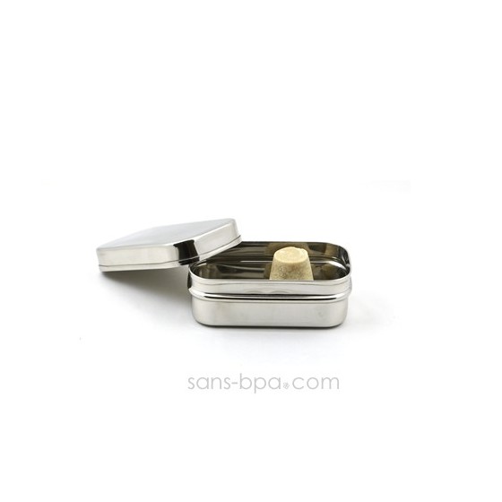 Pack boite inox & dentifrice solide