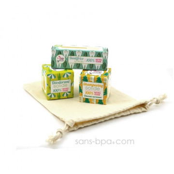 Pack DUO Les p'tits solides Déo + Dentifrice Lamazuna