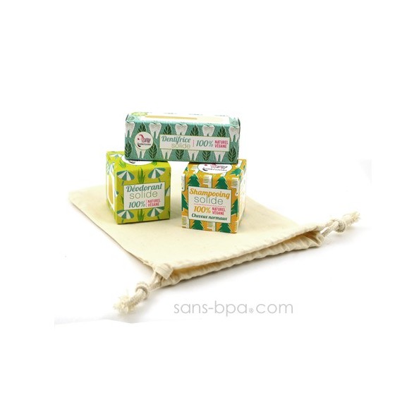 Pack DUO Les p'tits solides Déo + Dentifrice Lamazuna