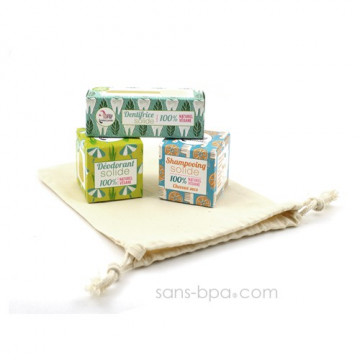 Pack TRIO Les p'tits solides Déo + Dentifrice + shampoing Normaux