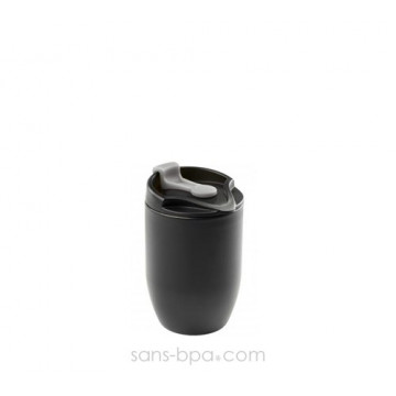 Gobelet  inox isolé 200 ml - Noir - DOPPIO Deluxe