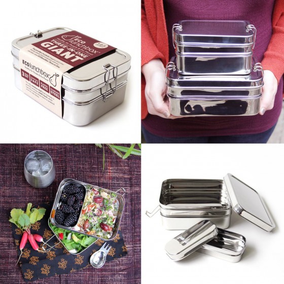 Set inox 3-en-1 GEANT - ECOLUNCHBOX