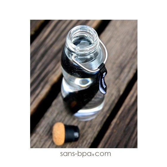 Bouteille filtrante Verre 650ml EAU GOOD VERRE - Black
