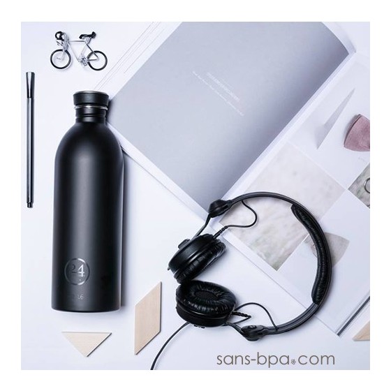 Gourde inox 1000 ml - BLACK