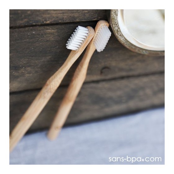 Brosse à dents bambou - Poils souples - Jolie Ronde