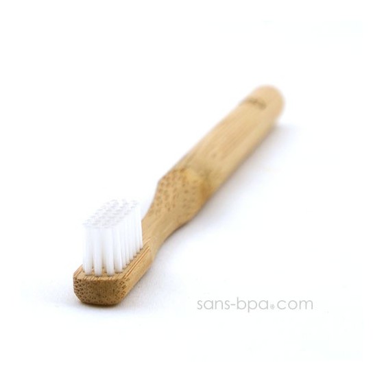 Lot 4 Brosses à dents bambou - Poils médium - Jolie Ronde