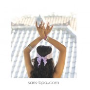 5 élastiques à cheveux BIO zéro plastique - Chocolat Noir