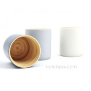 Mug bambou 350 ml LY - BLANC