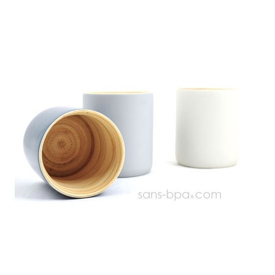 Mug bambou 350 ml LY - BLANC