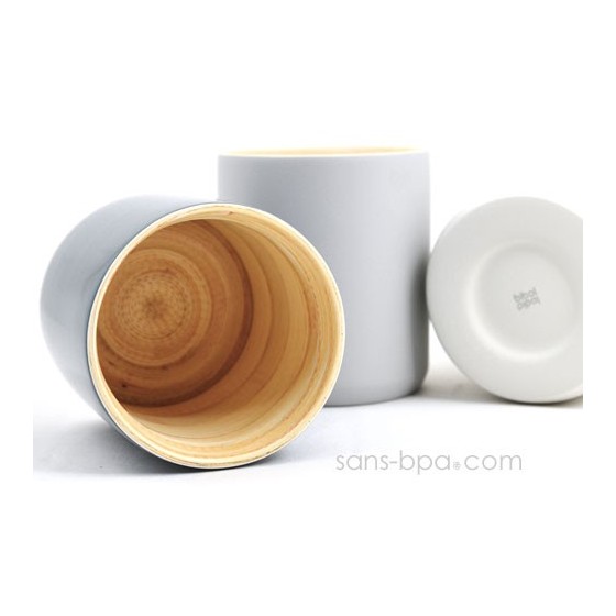 Mug bambou 350 ml LY - BLANC