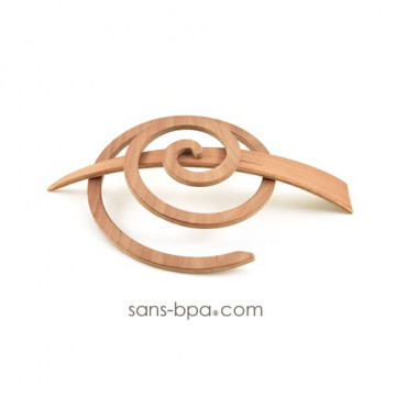 Pic à cheveux bois - Spirale Nature