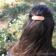 Barrette à cheveux bois - Basique