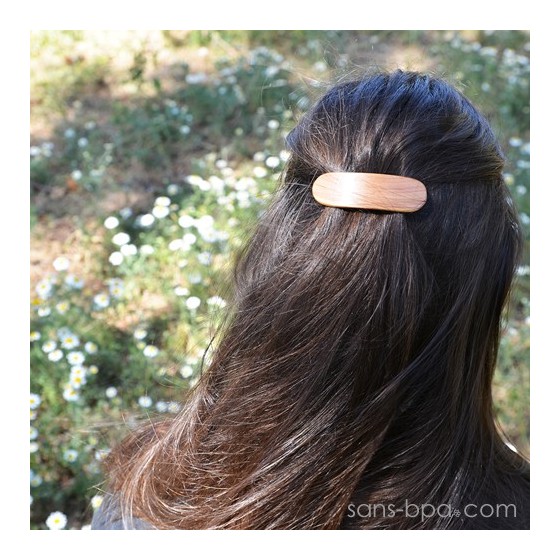 Barrette à cheveux bois - Basique