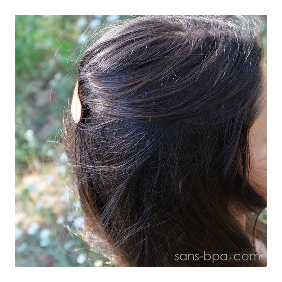 Barrette à cheveux bois - Basique