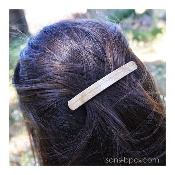 Barrette à cheveux bois - Basic