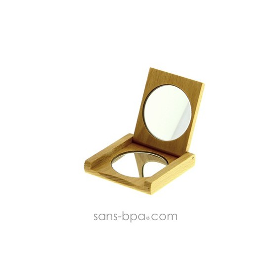 Miroir de poche bois - Anaé
