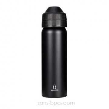 Gourde isotherme anti-fuite 600ml SILVER