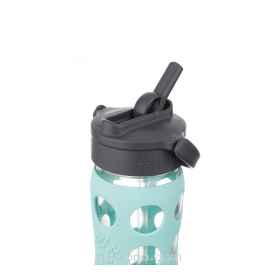 Gourde verre 475ml PAILLE - Océan