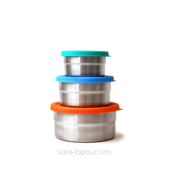 Ensemble 3 boites inox & silicone - S-M-L - SEAL