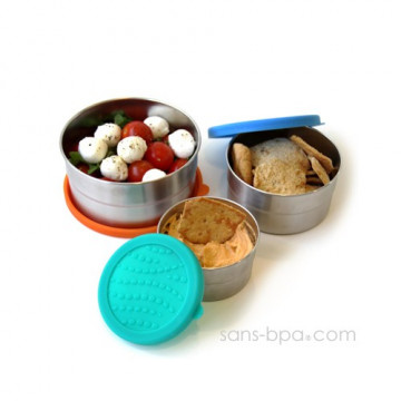 Ensemble 3 boites inox & silicone - S-M-L - SEAL 2