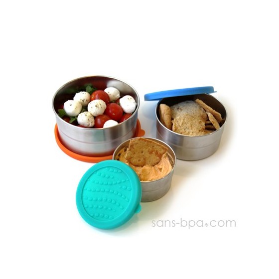 Ensemble 3 boites inox & silicone - S-M-L - SEAL