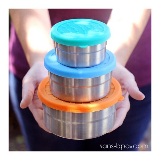 Ensemble 3 boites inox & silicone - S-M-L - SEAL