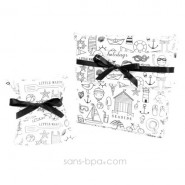 Pochette cadeau à colorier tissu Bio - Princesses