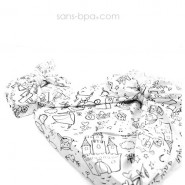 Furoshiki cadeau tissu Bio - Rose