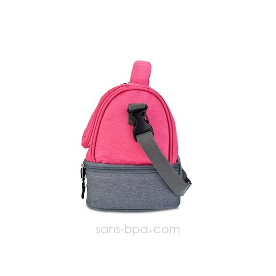 Sac isotherme - Gris / Rose