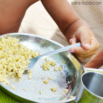 Lot 2 assiettes inox à bords Grand - ONYX 2