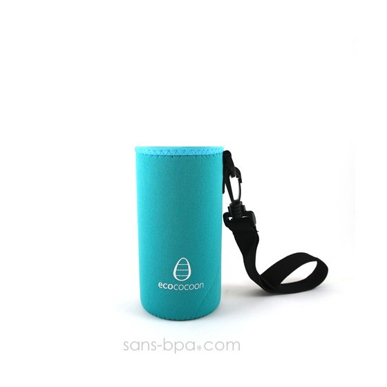 Housse de protection isotherme 500ml PINK STRIPE