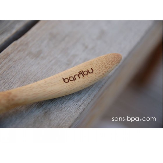 Lot de 2 Couverts bébé en bambou de BAMBU (6m+)