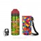 Pack gourde isotherme 500 ml Chien & sa housse Rouge Ecococoon