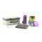 Pack Lunchbox Mesh + Boite Trio Gigogne Ciel + Pack glace chocolat + Gourde 260ml Prune LifeFactory