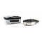 Pack Lunchbox B&W+ Boite inox compartiments Onyx