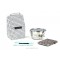 Pack Sac isotherme Lunchbag B&W + Boites inox 16 + Pack glace Chocolat + Pochette small Géo