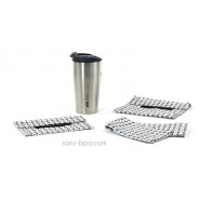Pack Tasse isolée 470ml Inox + Bundles B&W
