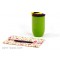 Pack Tasse isolée 240ml Doppio Vert brillant + Pochette mini Bloom