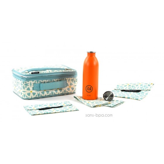 Pack Lunchbox Géo+ Gourde Orange 24Bottle + Bundle Géo