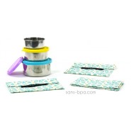 Pack Gourde inox 500 ml Azur 24 Bottle + Bundles Géo