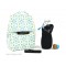 Pack Sac isotherme Lunchbag Géo + Gourde inox 600ml Bird + Bundle Géo