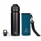 Pack gourde isotherme 600ml Daisies & sa housse BlackSpot - Ecococoon