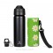 Pack gourde isotherme 600ml Messenger & sa housse Teal - Ecococoon