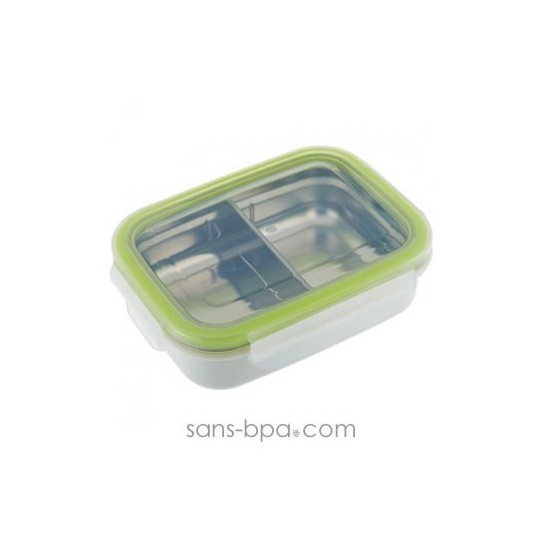 Boite inox compartiments 320ml - CREME