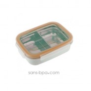 Boite inox compartiments 320ml - CREME