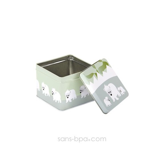 Boite cube métal OURSONS