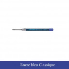 Recharge stylo bois / poussoir inox - Encre GEL longue durée