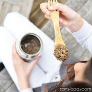 Boite repas isotherme 500 ml - Prune