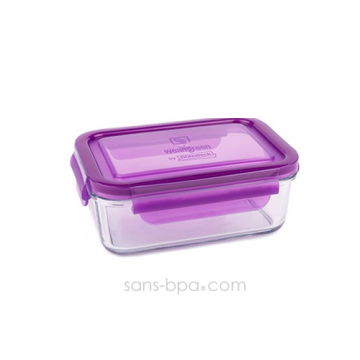 Contenant verre Lunch Tube 695 ml - Raisin